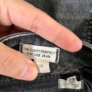 Madewell Curvy Perfect Vintage Jeans 30